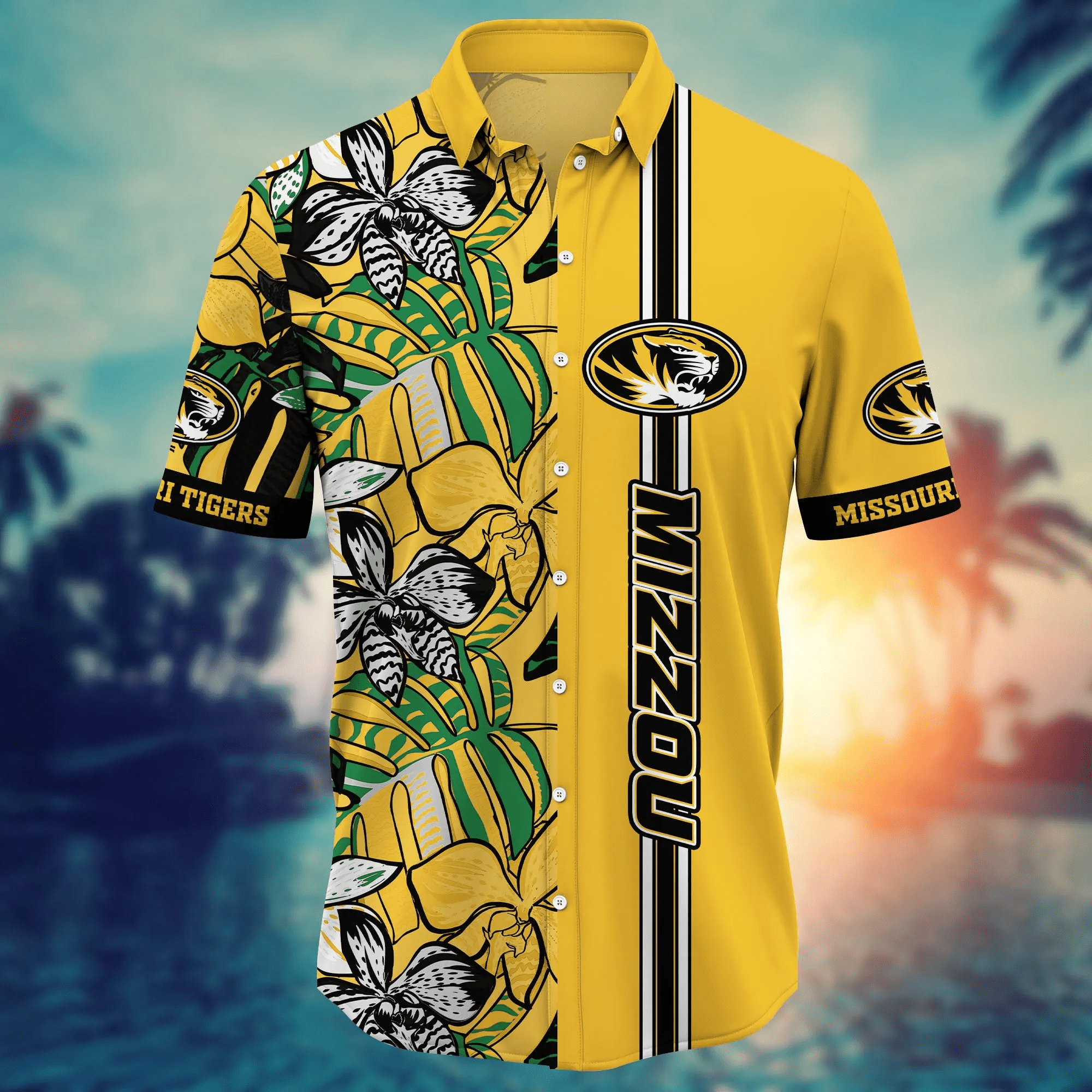 Missouri Tigers NCAA Hawaiian Shirt Sprinklers Aloha Shirt