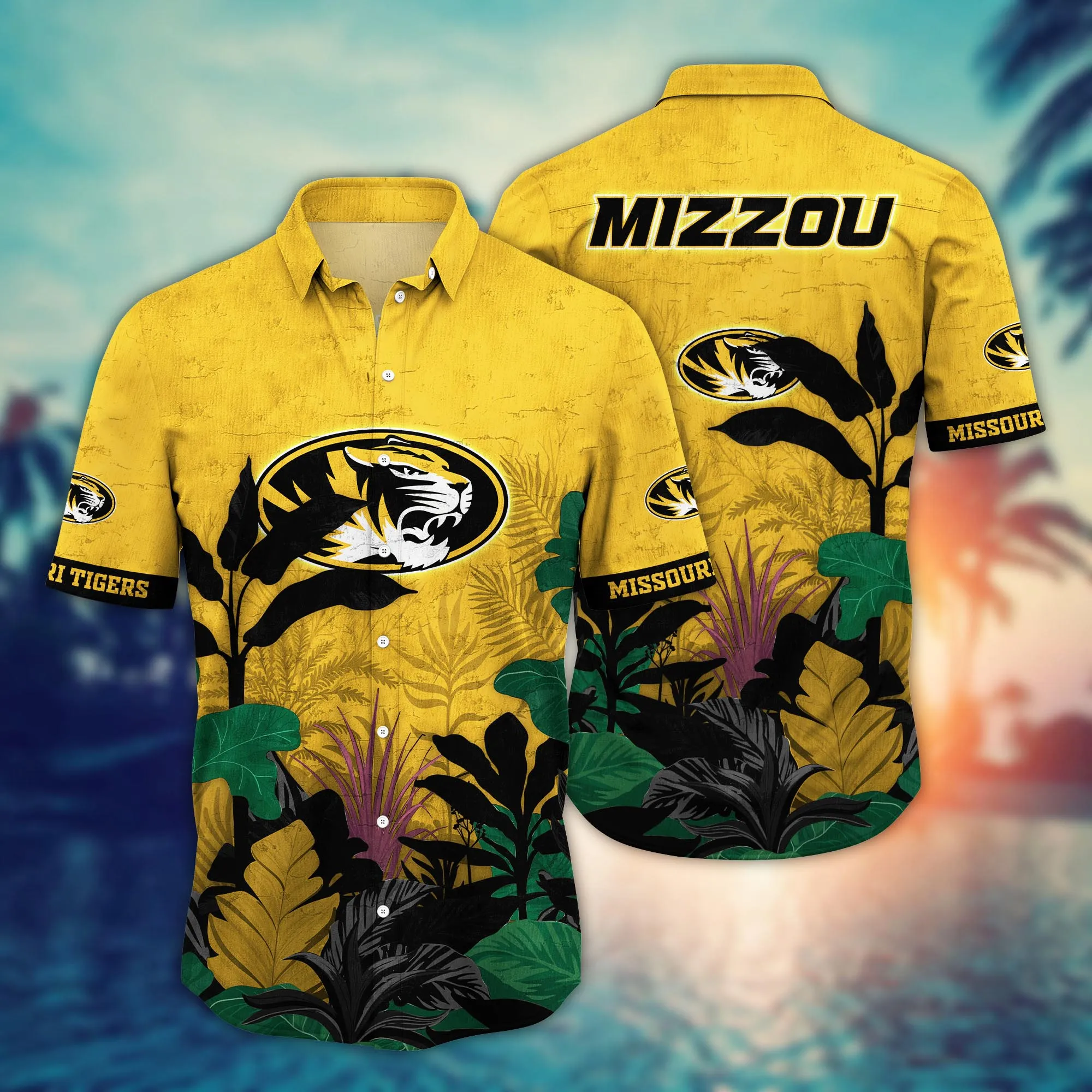 Missouri Tigers NCAA Hawaiian Shirt Vacation Spots Aloha Shirt