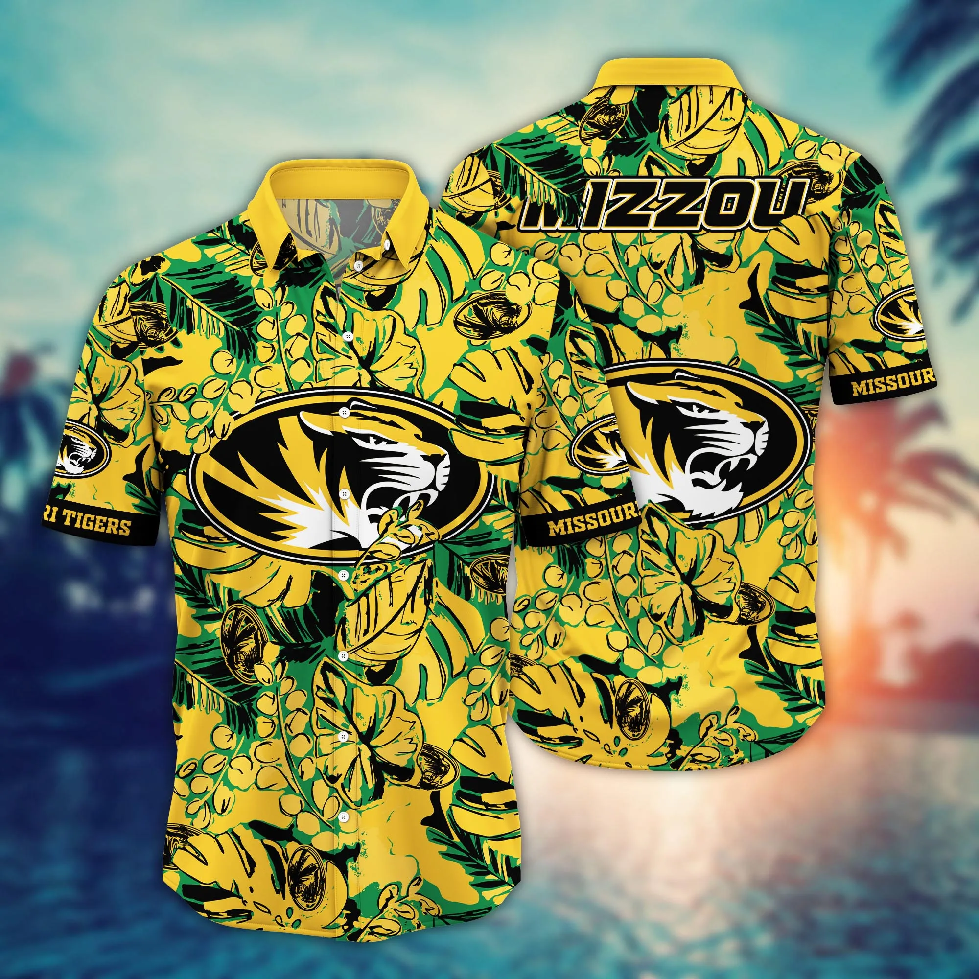 Missouri Tigers NCAA Hawaiian Shirt Vacation Time Aloha Shirt