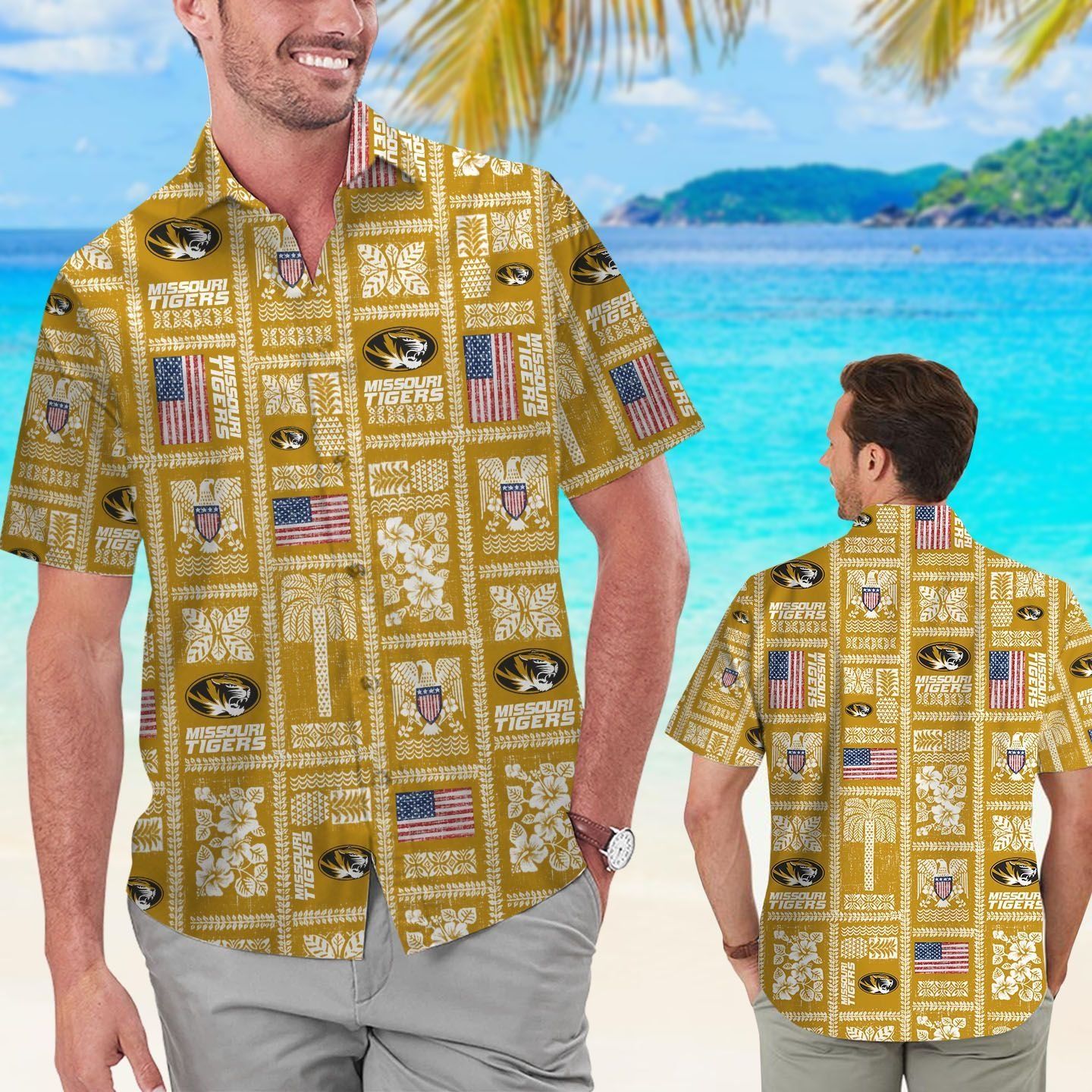 Missouri Tigers Summer Commemorative Tropical Hawaiian Shirt