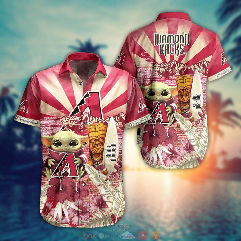 Mlb Arizona Diamondbacks Red Gold Baby Yoda Trendy Hawaiian Shirt V2 Aloha Shirt Mlb Arizona Diamondbacks Red Gold Baby Yoda Trendy Hawaiian Shirt V2 Aloha Shirt