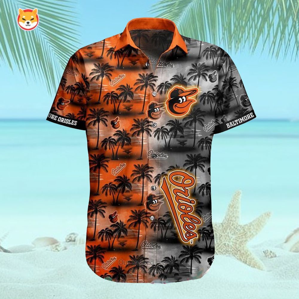 MLB Baltimore Orioles Inspired Coconut Hawaiian Shirt MLB Baltimore Orioles Inspired Coconut Hawaiian Shirt