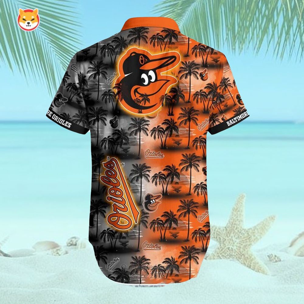 MLB Baltimore Orioles Inspired Coconut Hawaiian Shirt