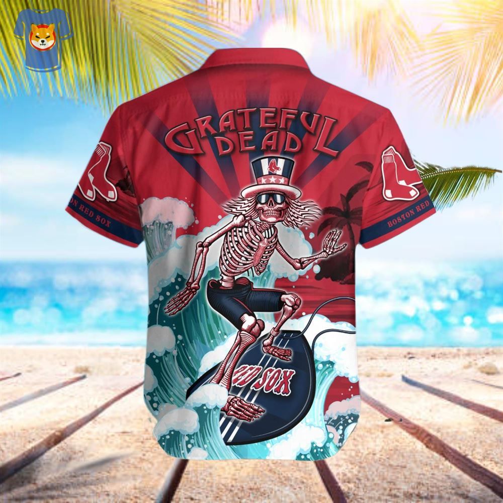 MLB Boston Red Sox Grateful Dead Hawaiian Shirt