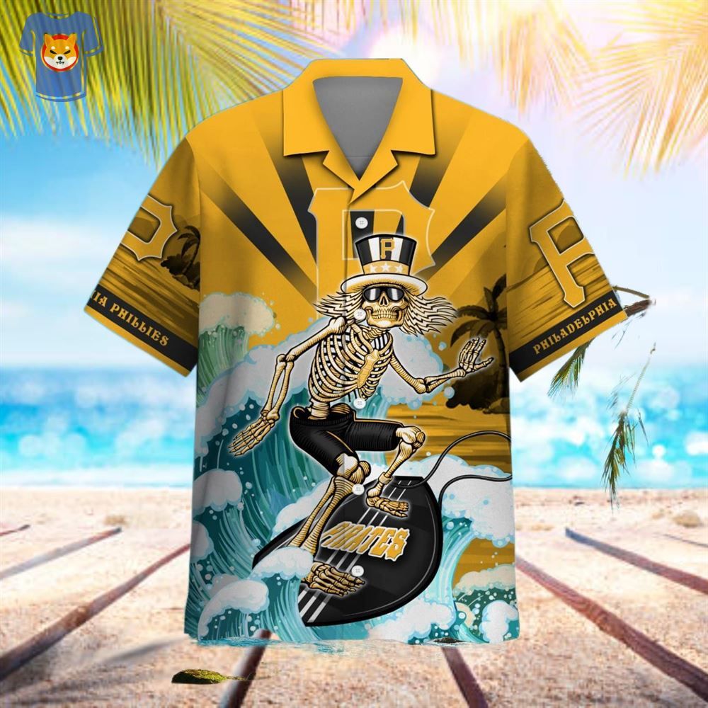 MLB Pittsburgh Pirates Grateful Dead Hawaiian Shirt