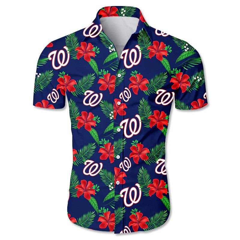 MLB Washington Nationals Hawaiian Shirt V7 Aloha Shirt