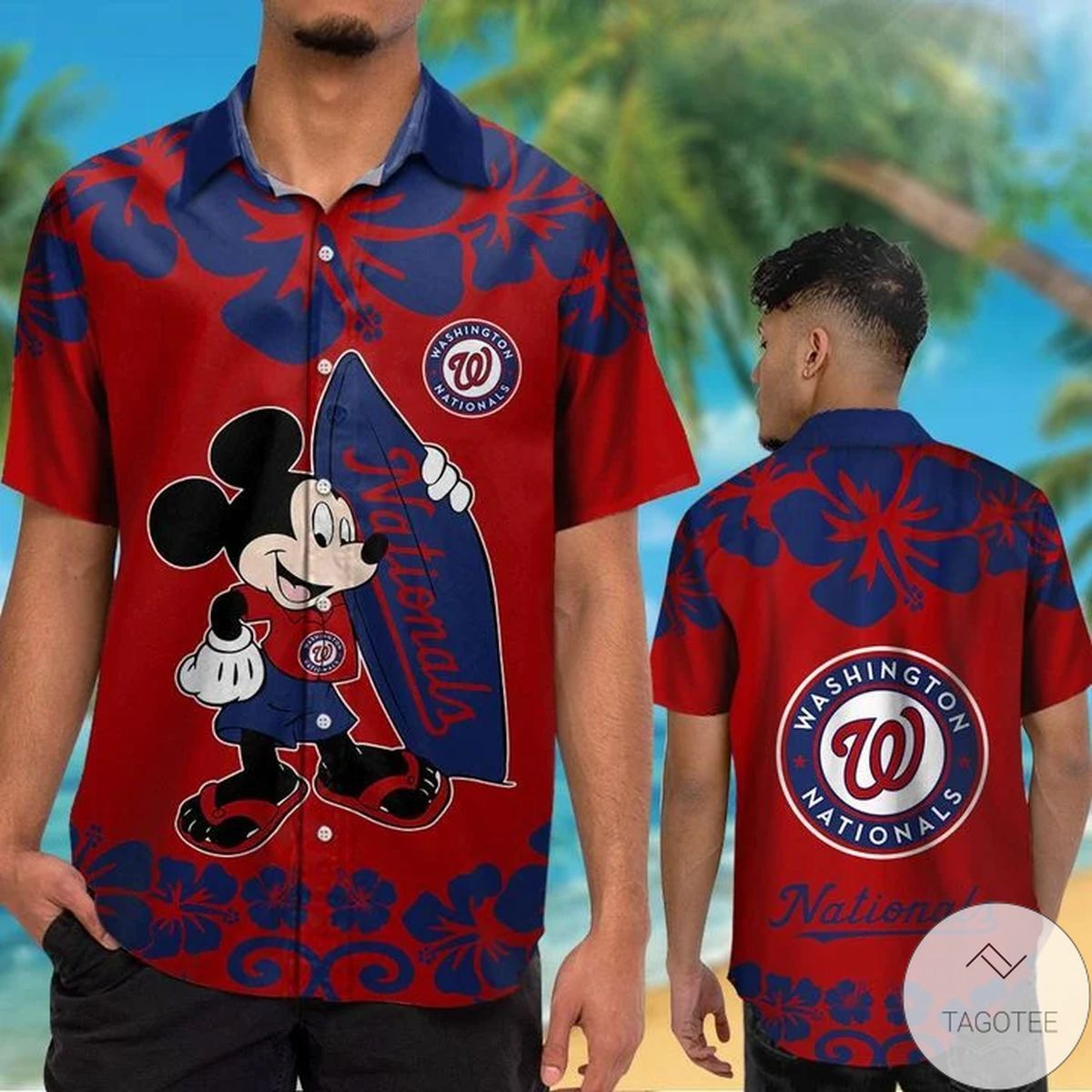 Mlb Washington Nationals Mickey Mouse Trendy Hawaiian Shirt Aloha Shirt