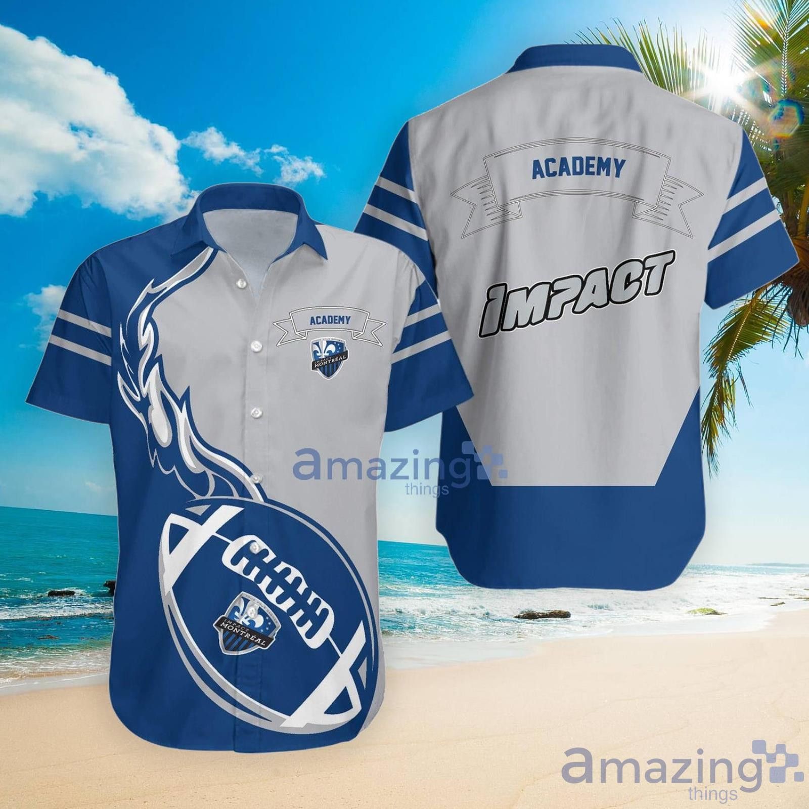 Mls Montreal Impact Academy Flane Ball Hawaiian Shirt