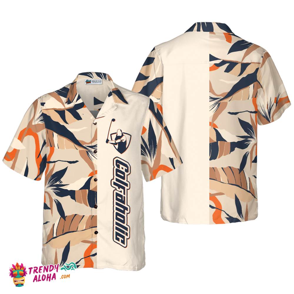 Modern Exotic Jungle Golfaholic Hawaiian Shirt
