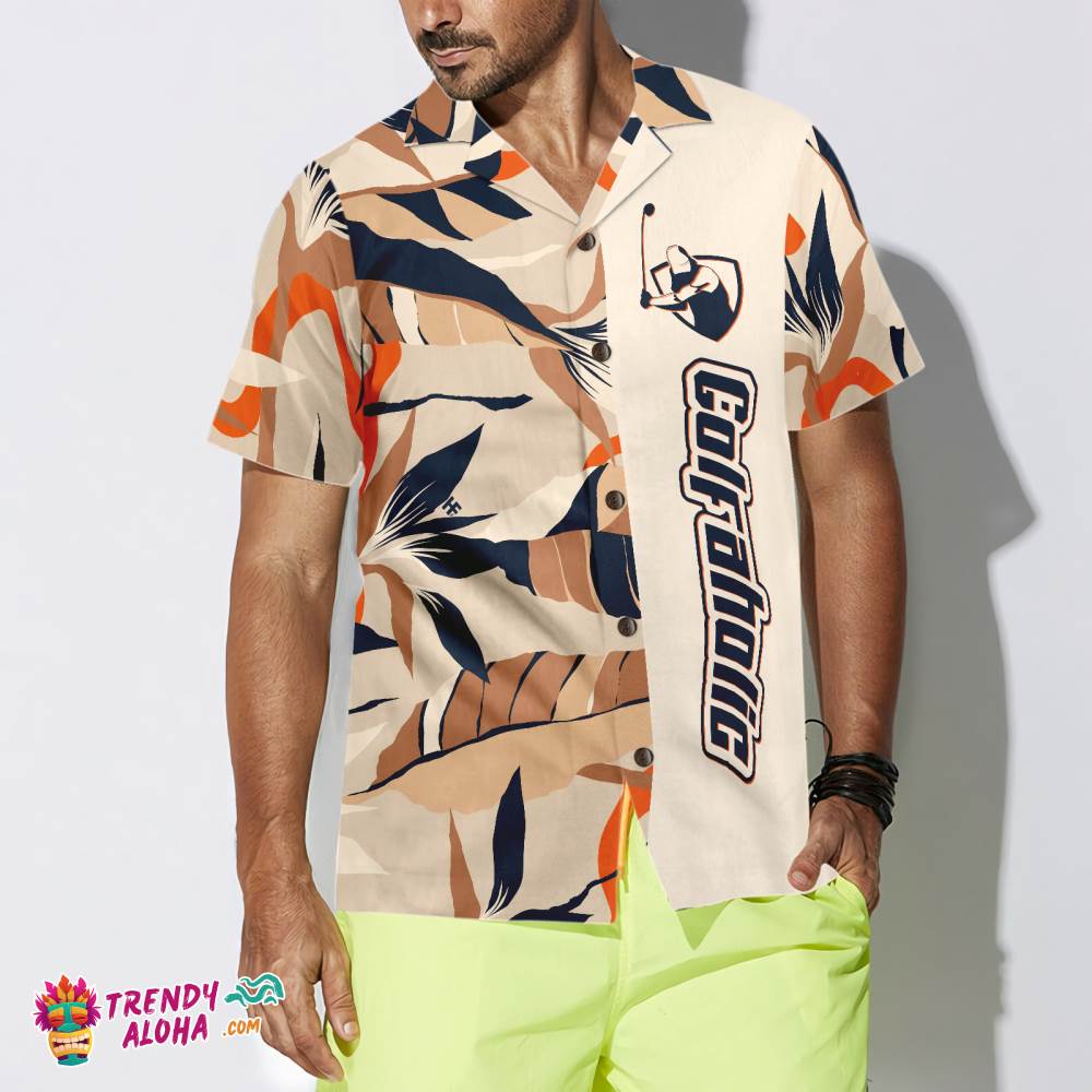 Modern Exotic Jungle Golfaholic Hawaiian Shirt Modern Exotic Jungle Golfaholic Hawaiian Shirt