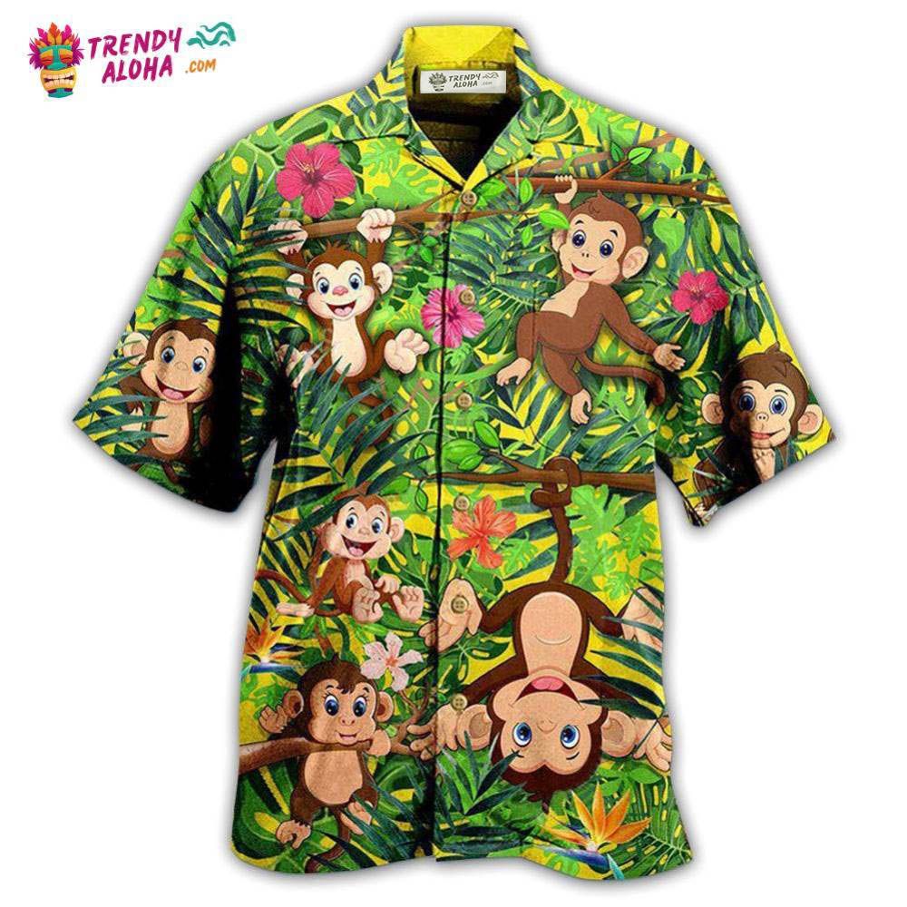 Monkey Animals Are My Spirit Hawaiian Shirt – Trendy Aloha Monkey Animals Are My Spirit Hawaiian Shirt – Trendy Aloha