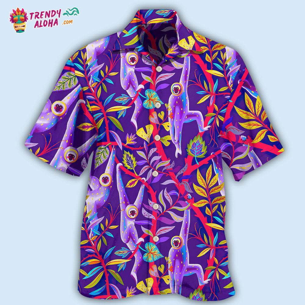 Monkey Colorful Monkey Hawaiian Shirt – Trendy Aloha