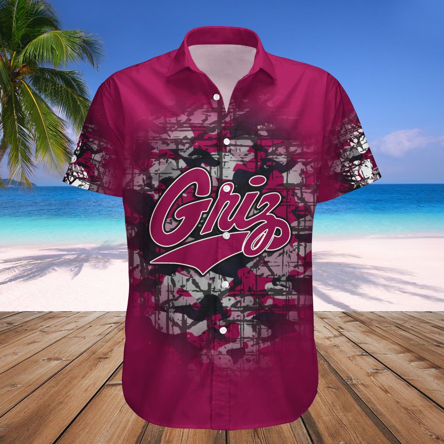Montana Grizzlies Hawaii Shirt Camouflage Vintage – NCAA
