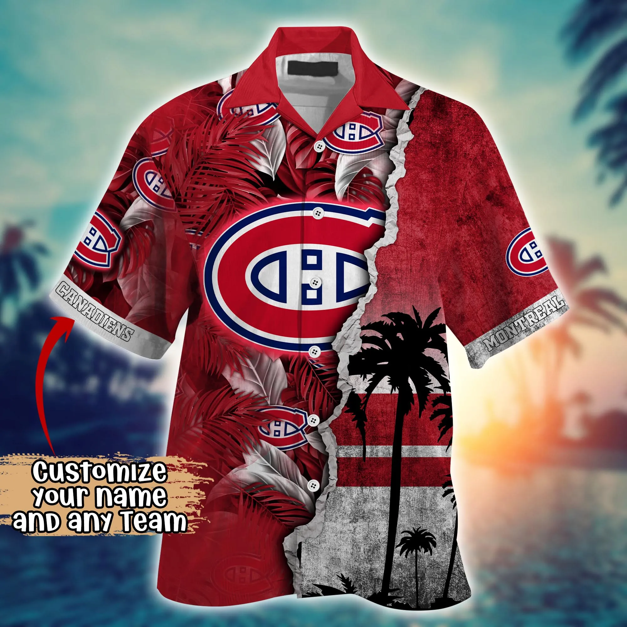 Montreal Canadiens NHL Hawaiian Shirt Custom Beach Season Aloha Shirt