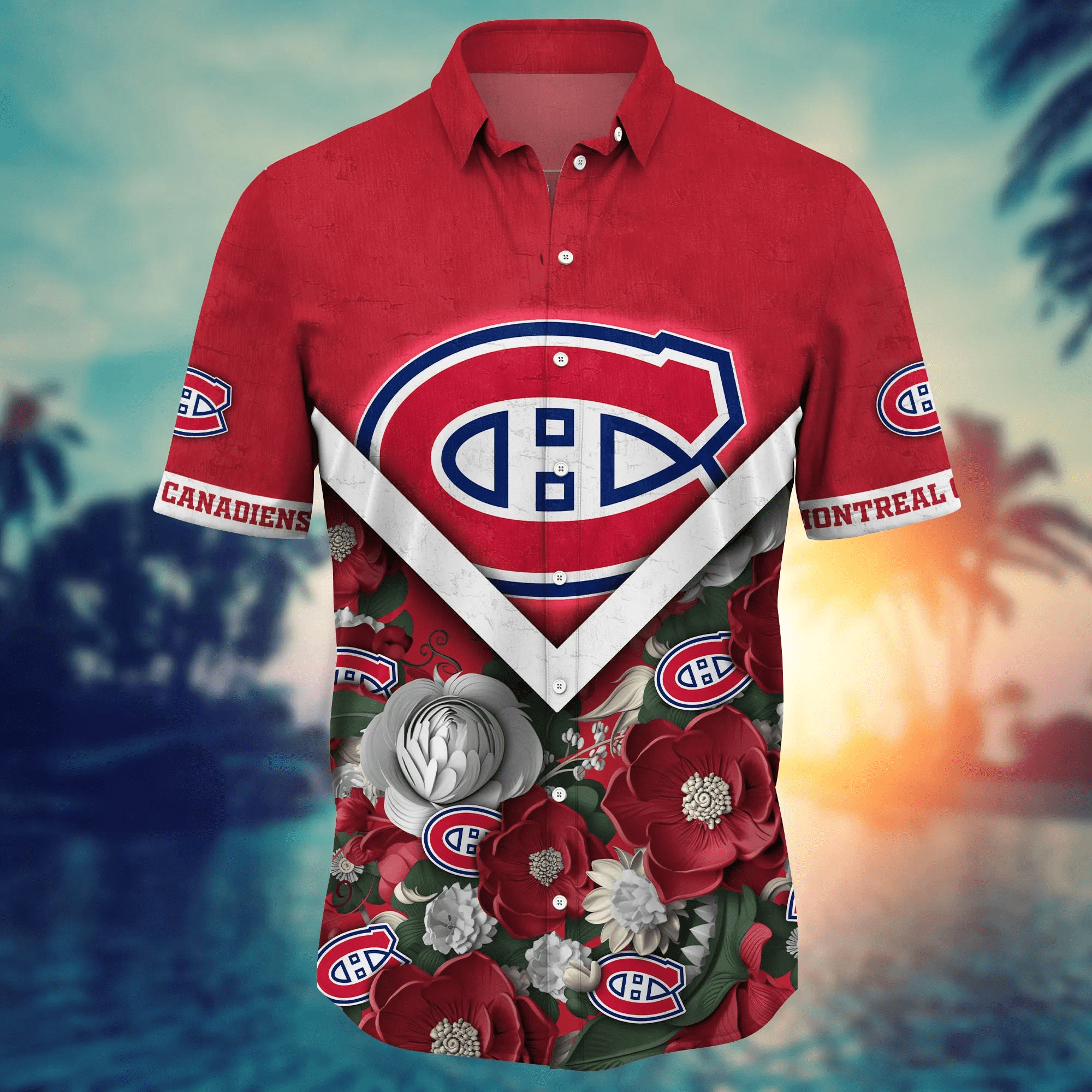 Montreal Canadiens NHL Hawaiian Shirt Custom Vacation Aloha Shirt