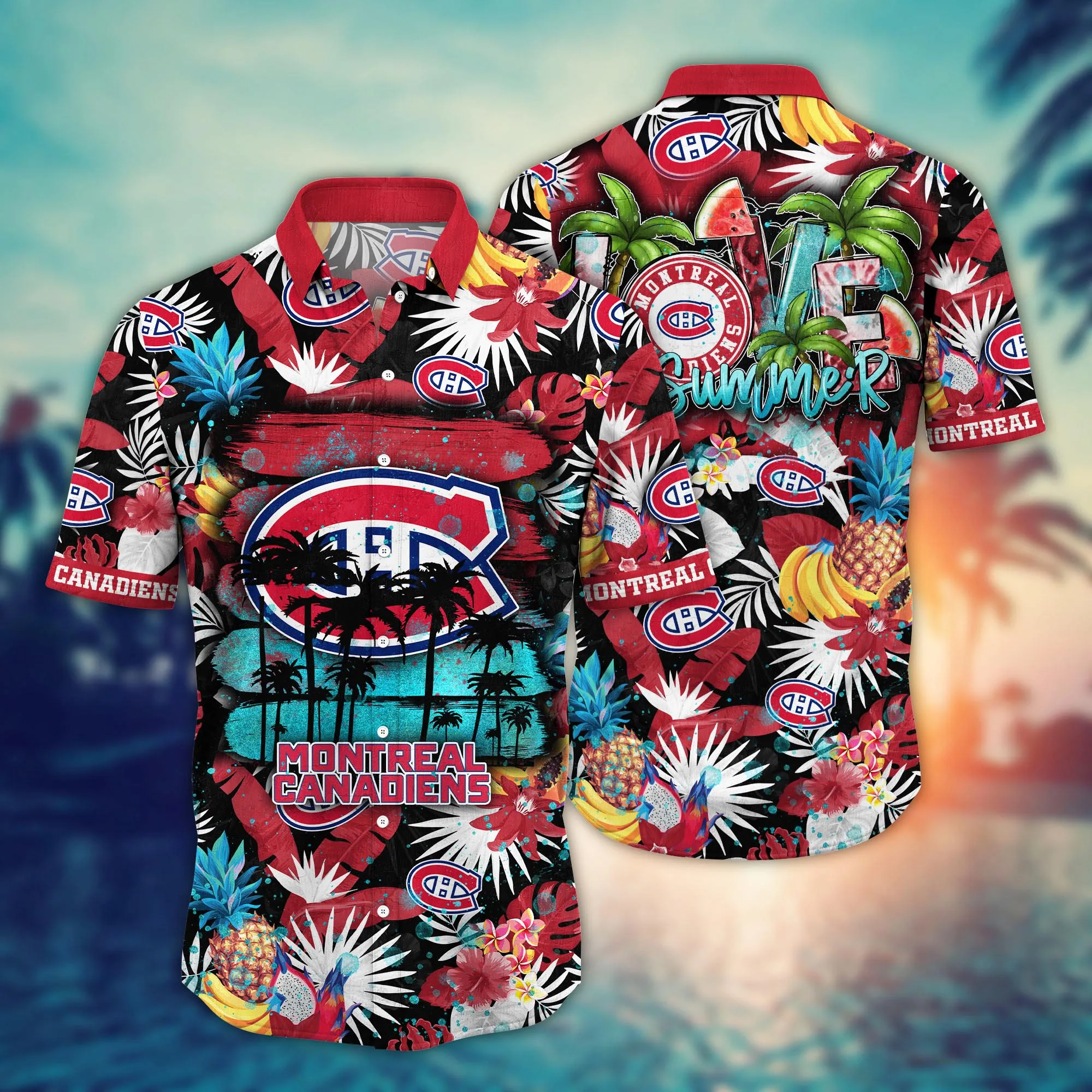 Montreal Canadiens NHL Hawaiian Shirt Junetime Aloha Shirt