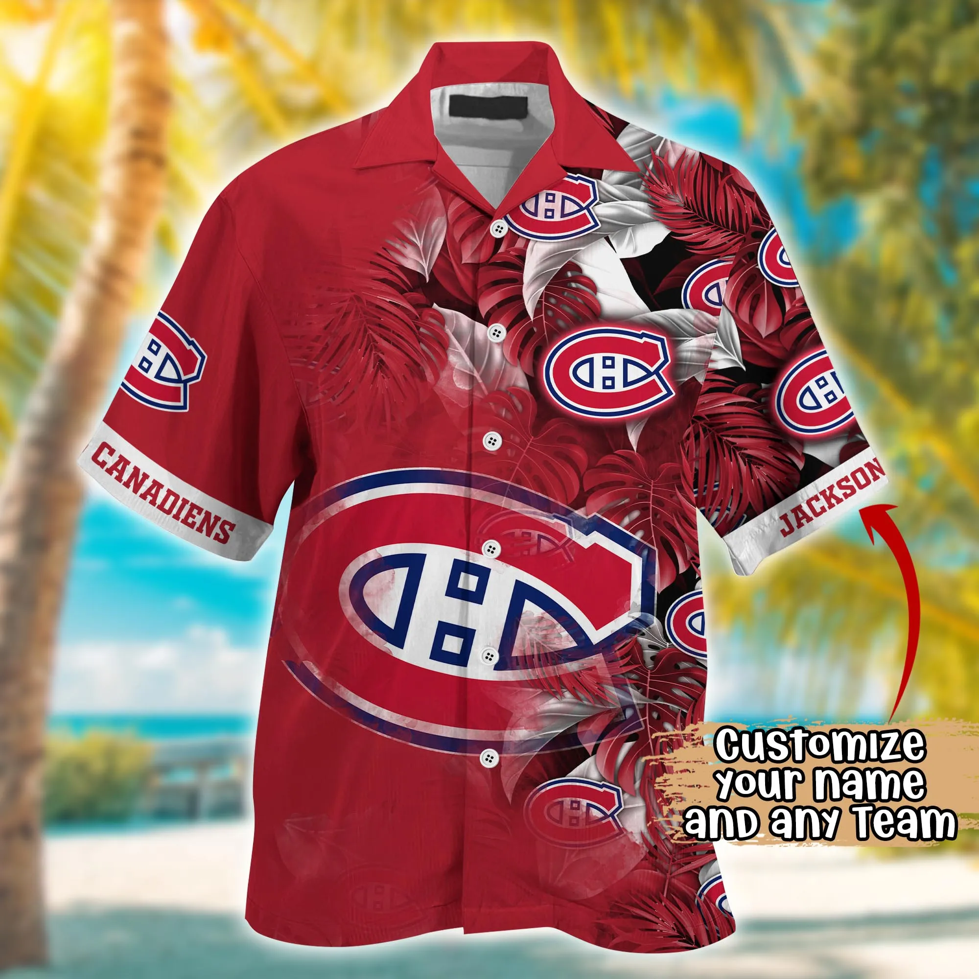 Montreal Canadiens NHL Summer Hawaii Shirt And Tshirt Custom Aloha Shirt