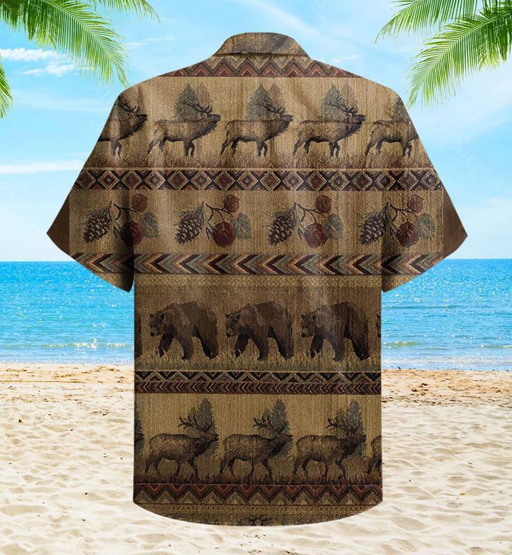 Moose And Bear G Trendy Hawaiian Shirt 3D Summer Gifts