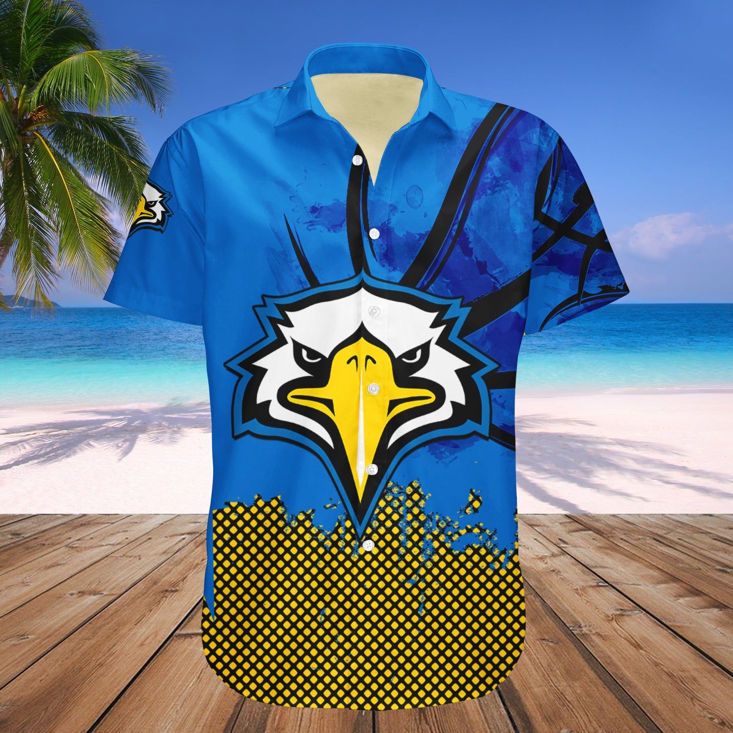 Morehead State Eagles Hawaii Shirt Basketball Net Grunge Pattern – NCAA