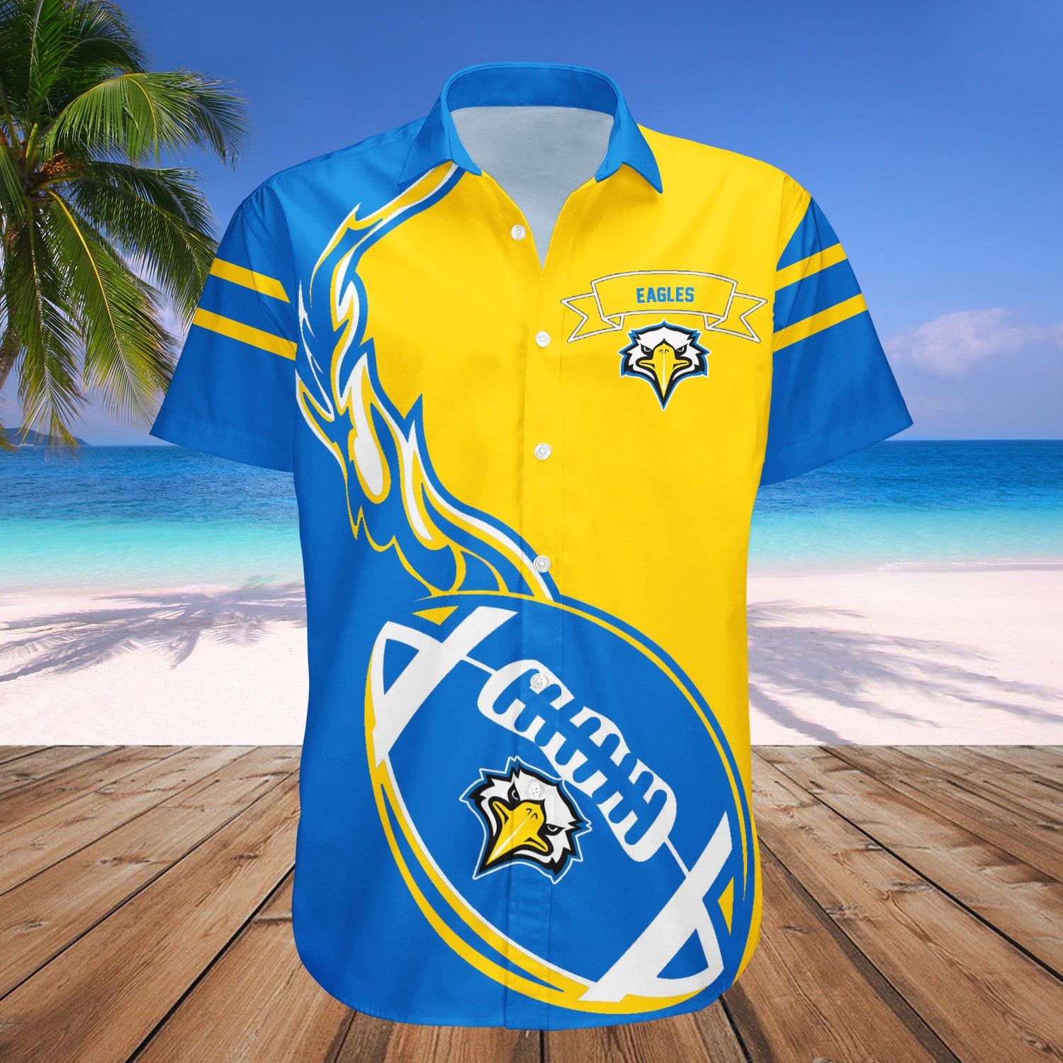 Morehead State Eagles Hawaii Shirt Flame Ball – NCAA