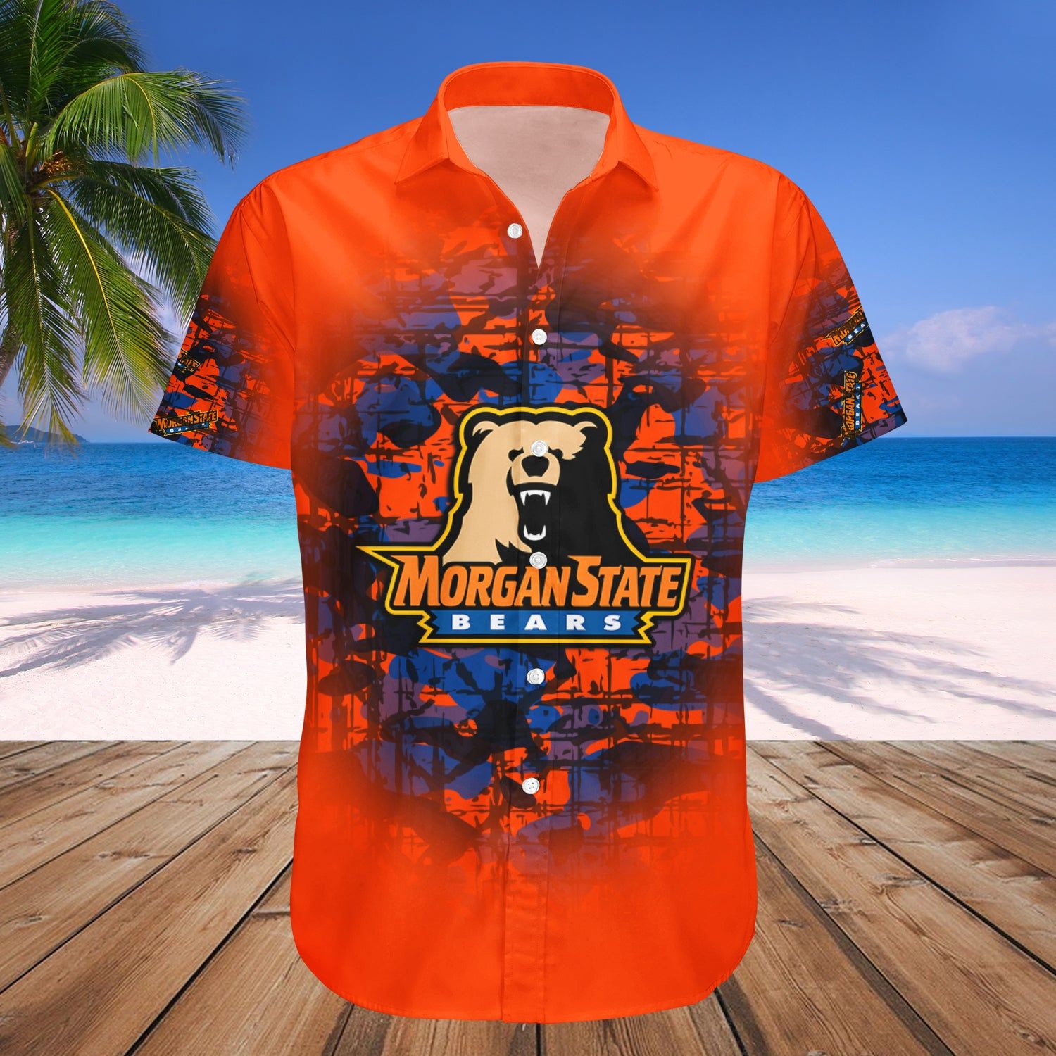 Morgan State Bears Hawaii Shirt Camouflage Vintage – NCAA