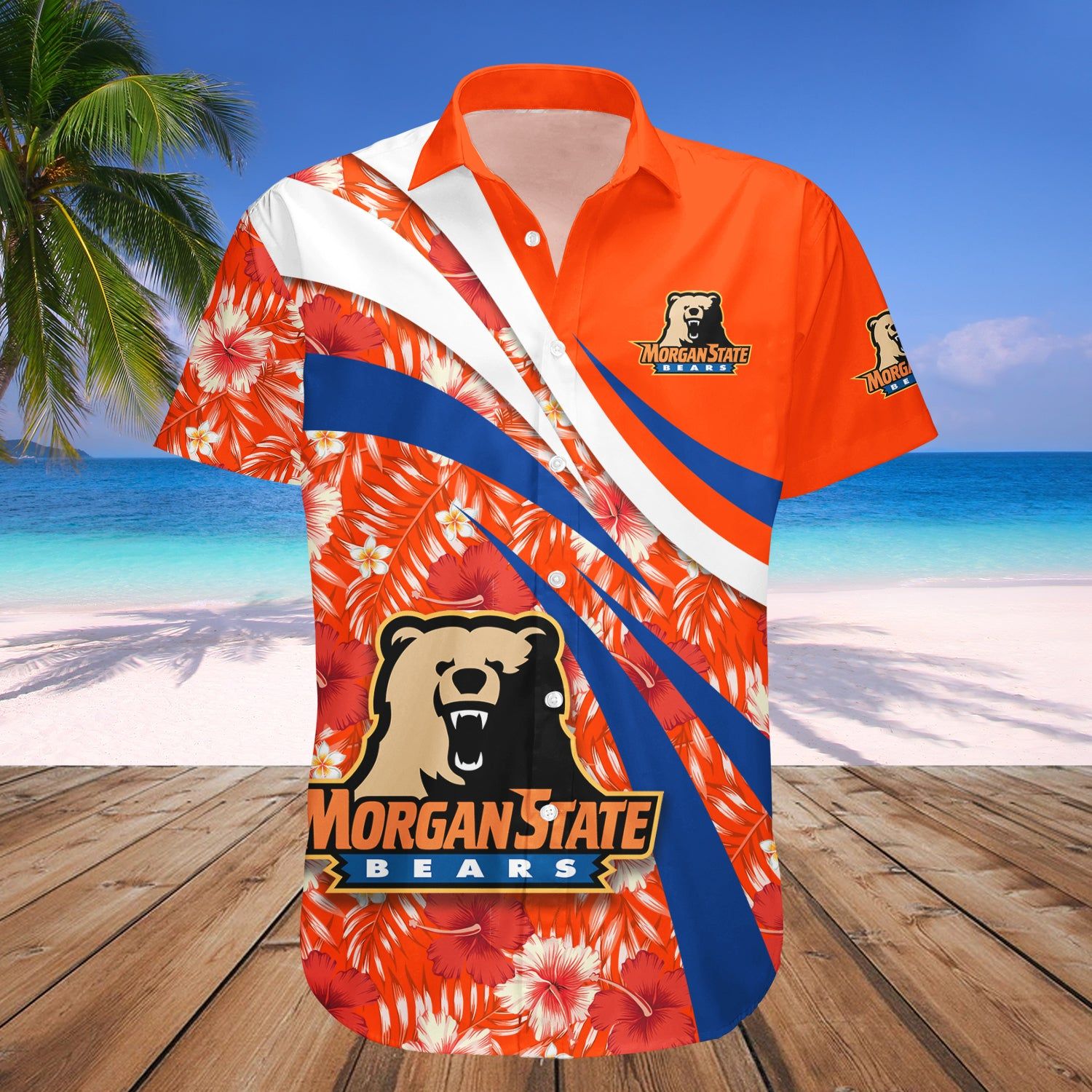 Morgan State Bears Hawaii Shirt Hibiscus Sport Style – NCAA