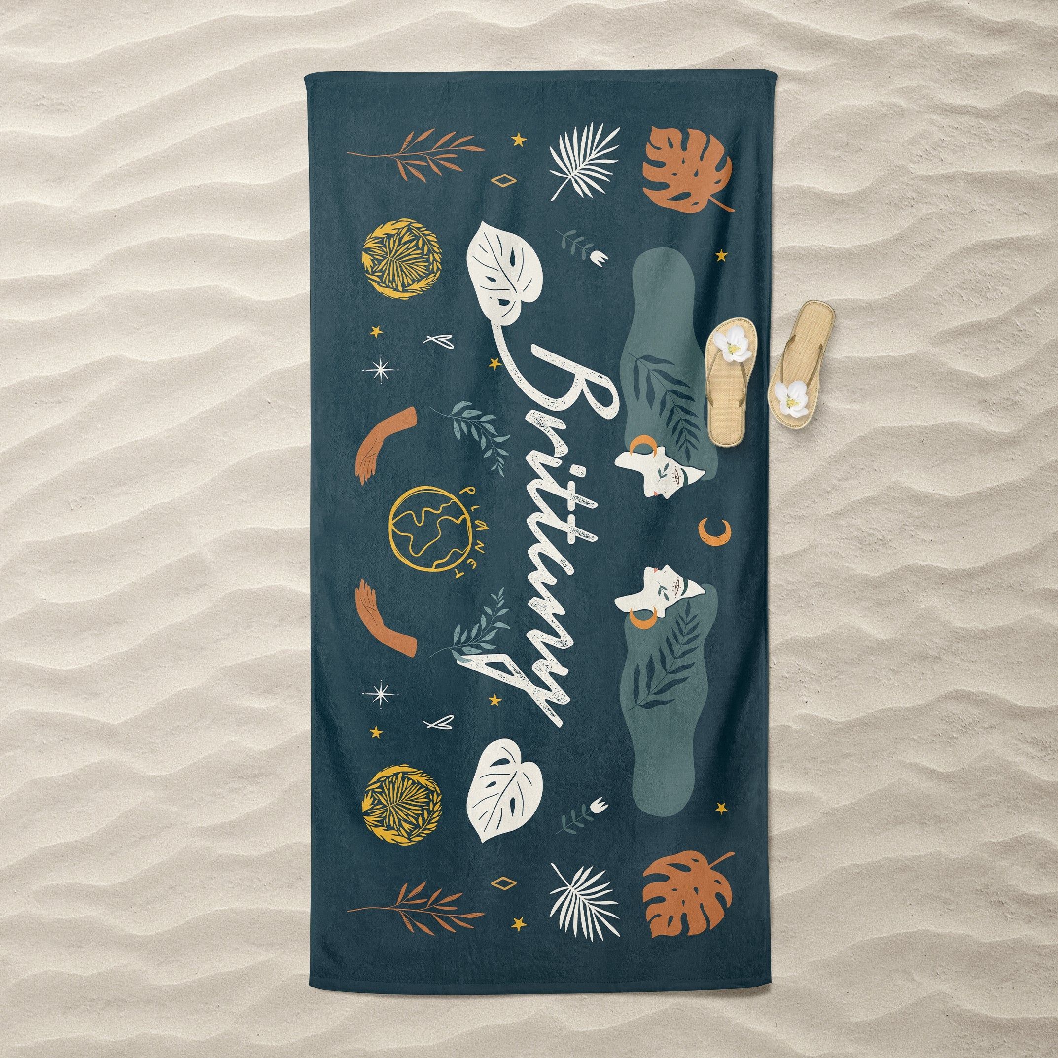 Mother Nature Inspired Personalized Beach Towels Mom’s Perfect Gift