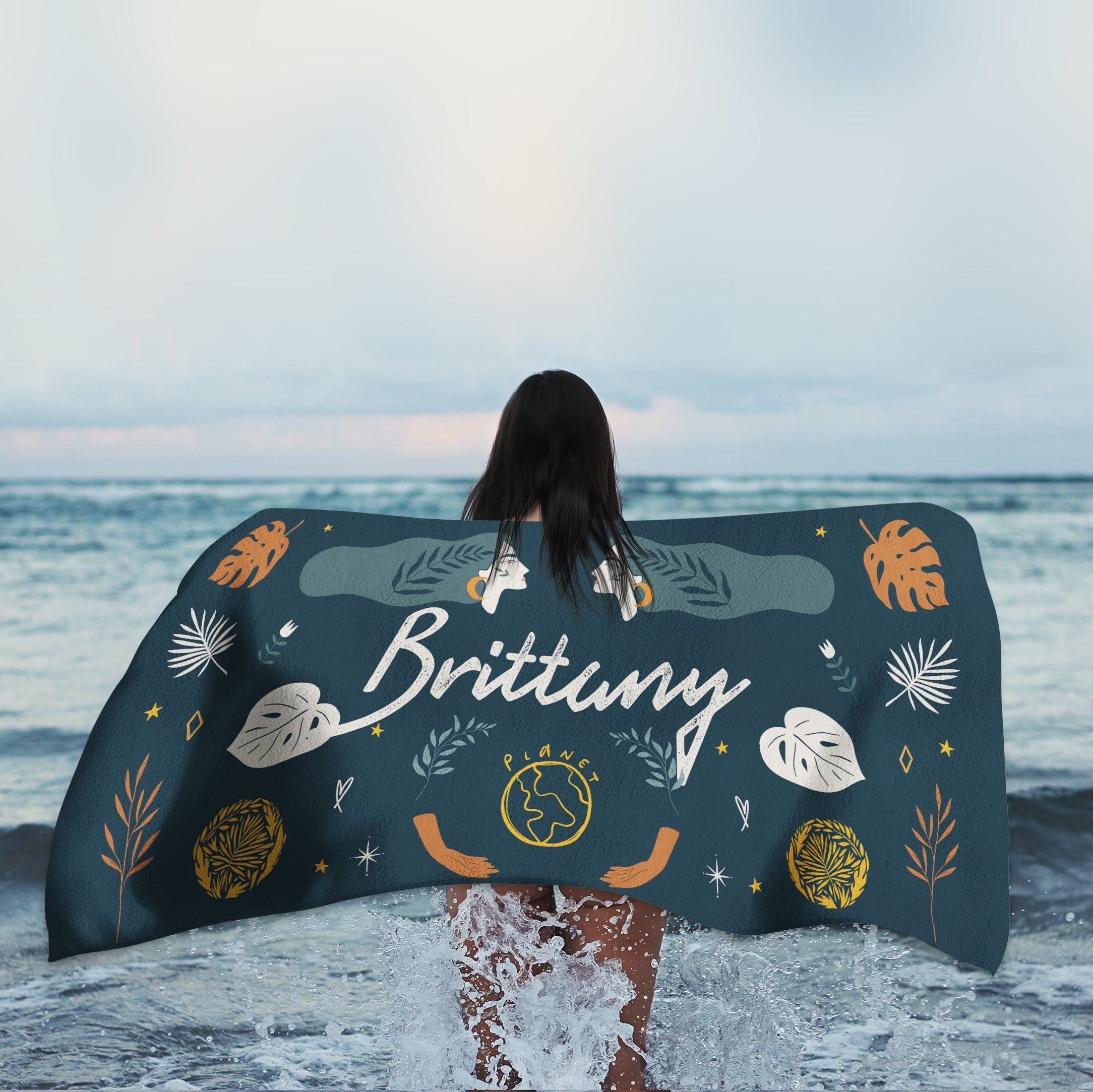 Mother Nature Inspired Personalized Beach Towels Mom’s Perfect Gift