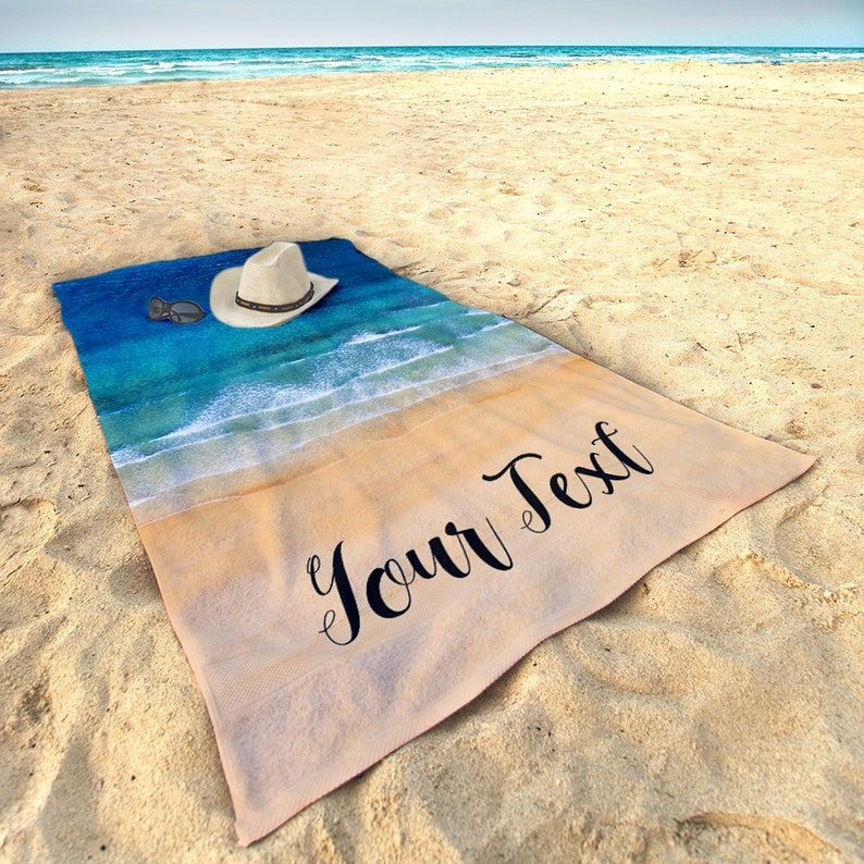Mothers Day Plush Personalized Beach Towels Perfect Mom Grandma Gift