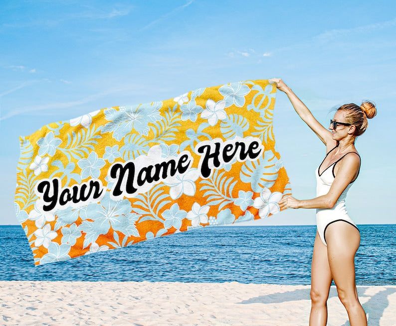 Mothers Day Special Personalized Beach Towels Perfect Gift Vacation