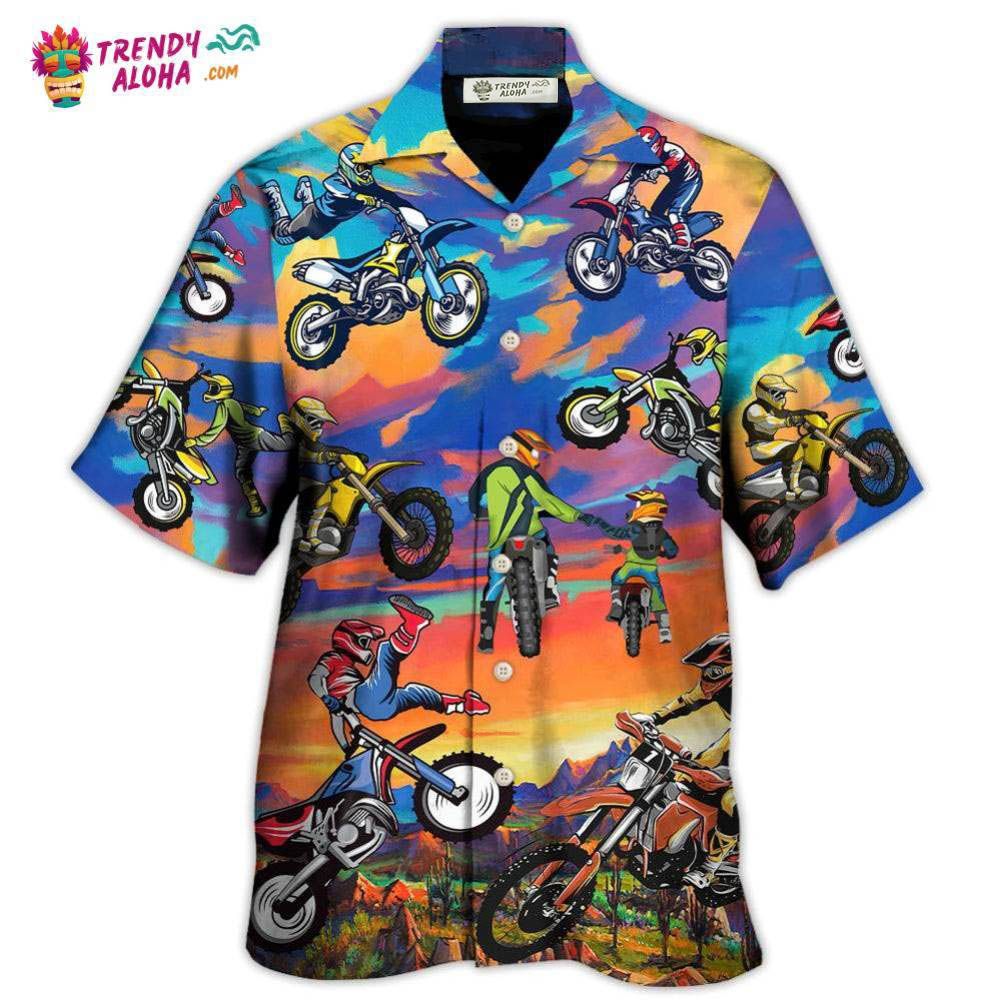 Motocross Lover Motorcycle Biker Art Style Hawaiian Shirt – Trendy Aloha Motocross Lover Motorcycle Biker Art Style Hawaiian Shirt – Trendy Aloha