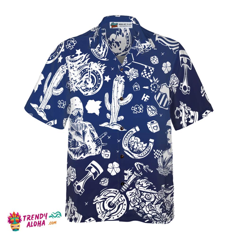 Motorbike Lover Motorcyle Hawaiian Shirt, Motorcycle Shirts For Men And Women