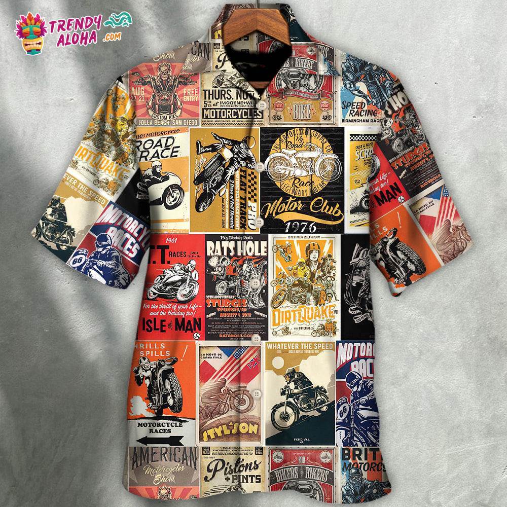 Motorcycle A Bike On The Road Is Worth Two In The Shed Hawaiian Shirt – Trendy Aloha