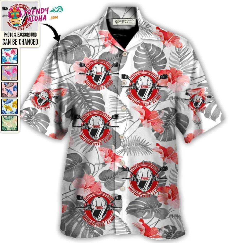 Motorcycle Club You Want Tropical Style Custom Photo – Hawaiian Shirt – Personalized Photo Gifts Hawaiian Shirt – Trendy Aloha