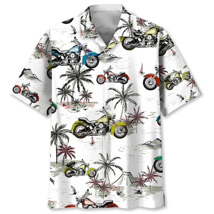 Motorcycle Coconut Hawaii Shirt