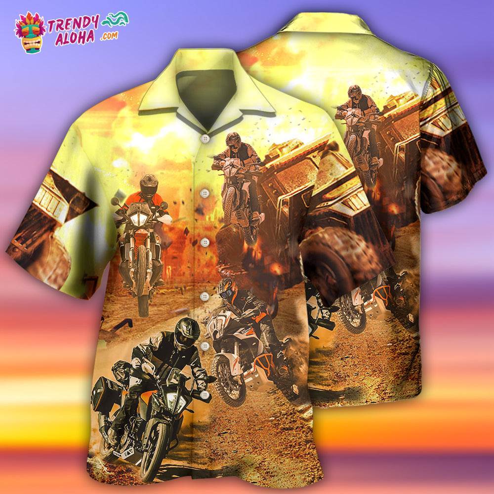 Motorcycle Cool Road Hawaiian Shirt – Trendy Aloha