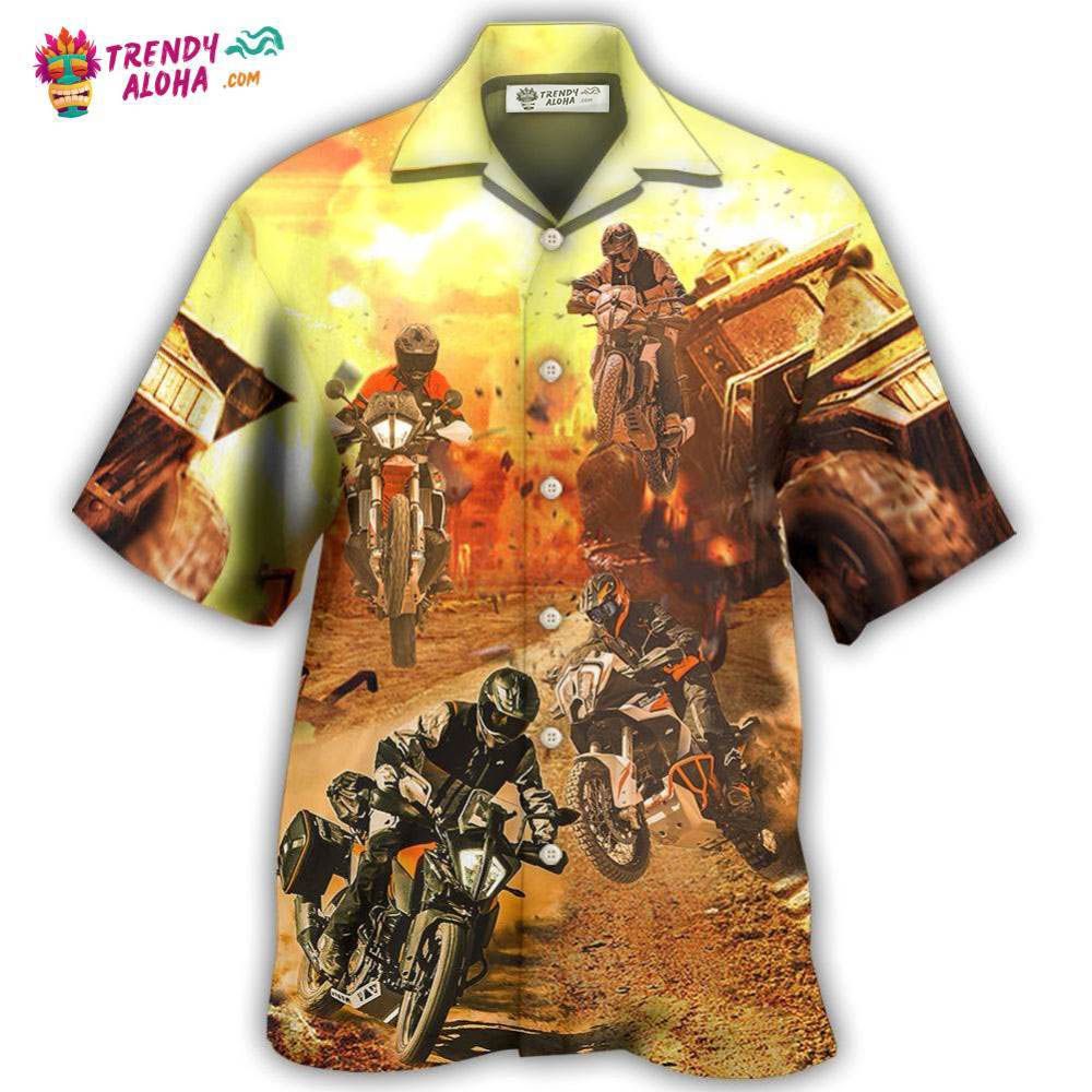 Motorcycle Cool Road Hawaiian Shirt – Trendy Aloha