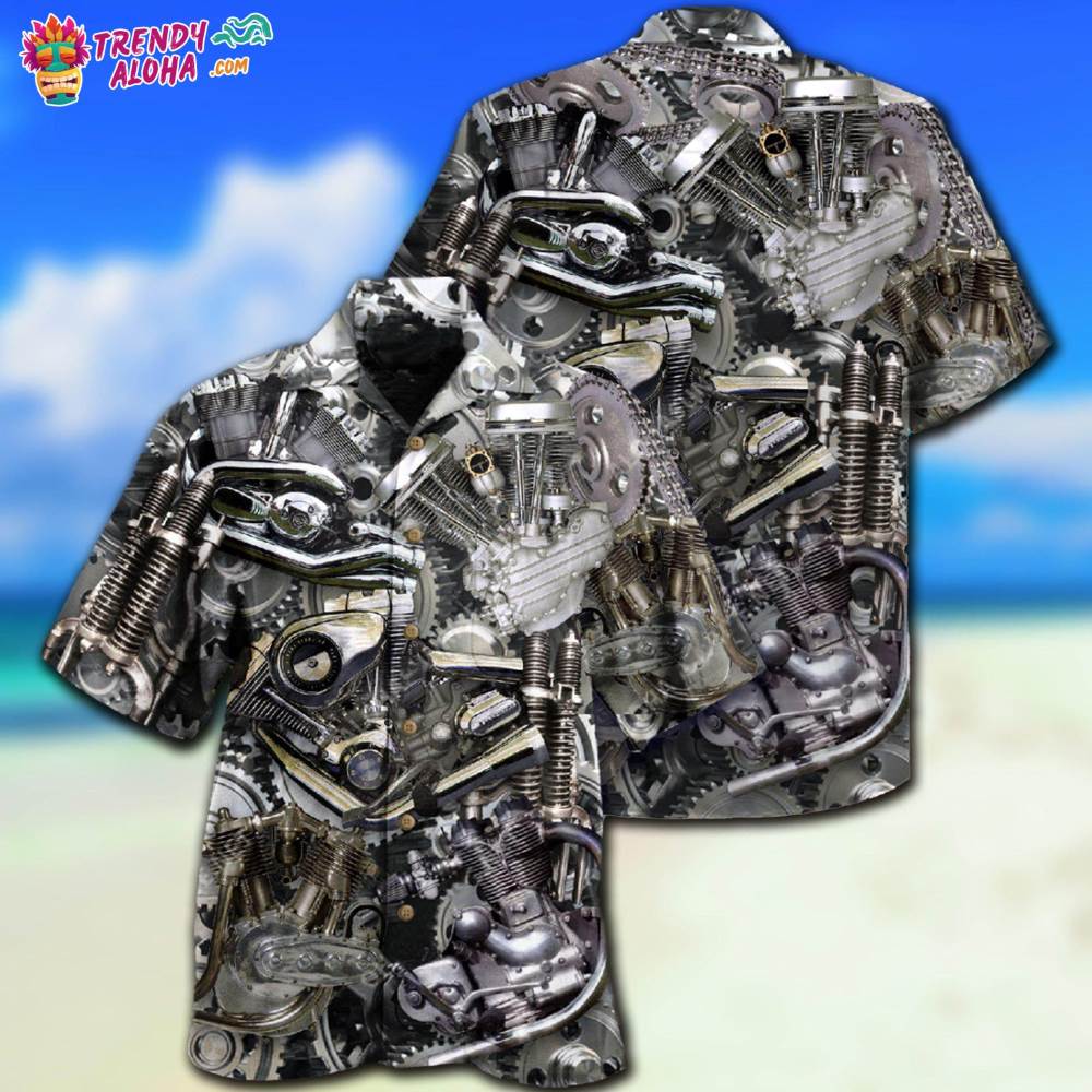 Motorcycle Don’T Go Gray We Turn Chrome Hawaiian Shirt – Trendy Aloha