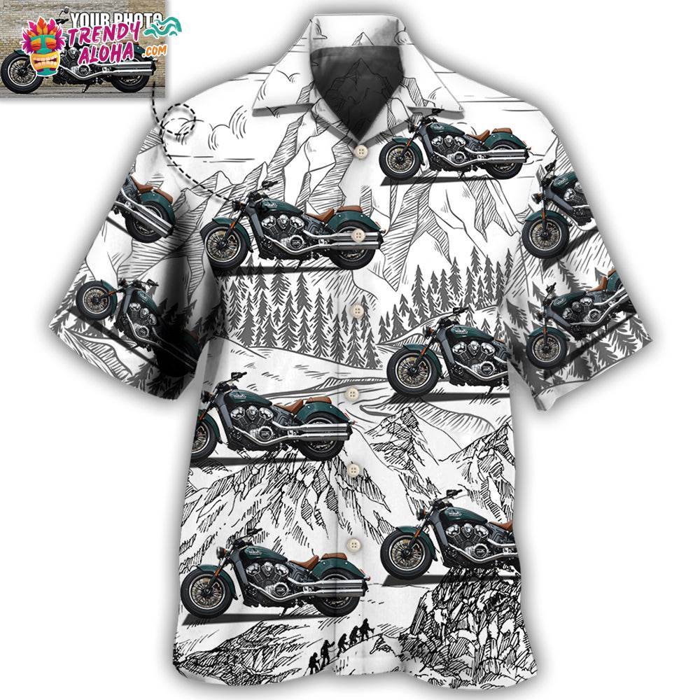 Motorcycle My Sweet Lover Custom Photo Hawaiian Shirt – Trendy Aloha