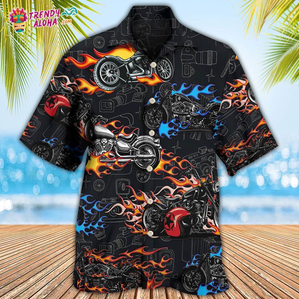 Motorcycle Photography I Like Motorcycles And Photography Hawaiian Shirt – Trendy Aloha