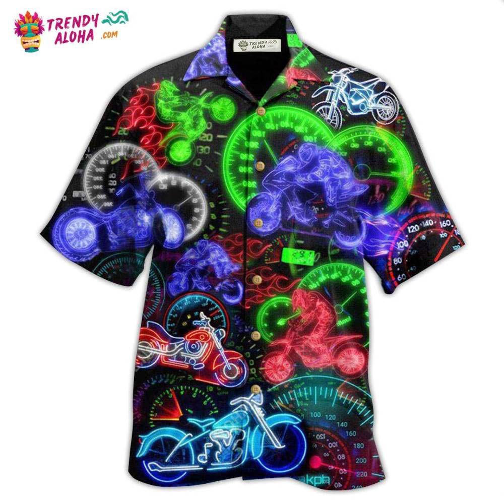 Motorcycle Ride Hard Or Stay Home Neon Light Hawaiian Shirt – Trendy Aloha Motorcycle Ride Hard Or Stay Home Neon Light Hawaiian Shirt – Trendy Aloha