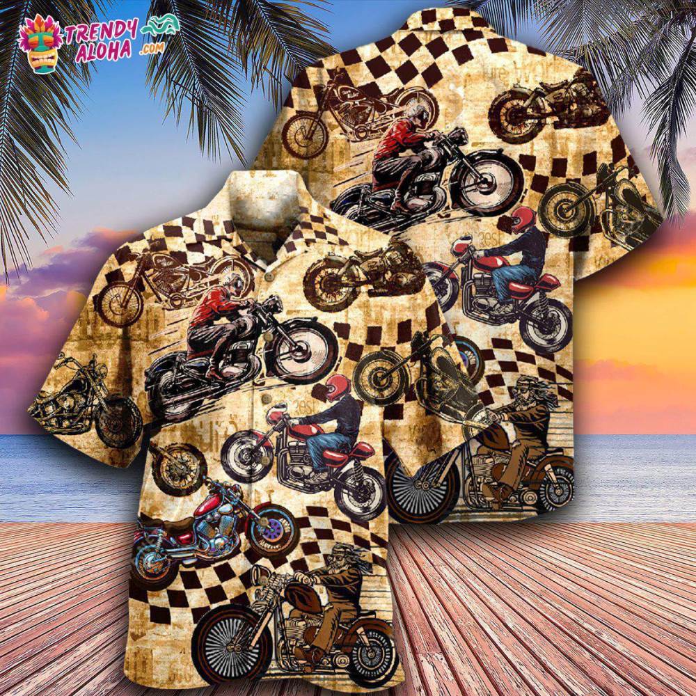 Motorcycle Some Need Therapy I Have My Motorcycle I’m Happy Hawaiian Shirt – Trendy Aloha