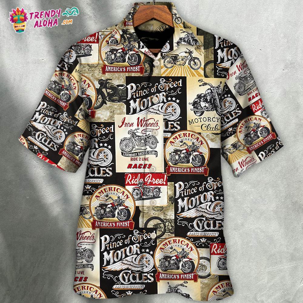 Motorcycle Timeless Treasures Motorcycles Hawaiian Shirt – Trendy Aloha
