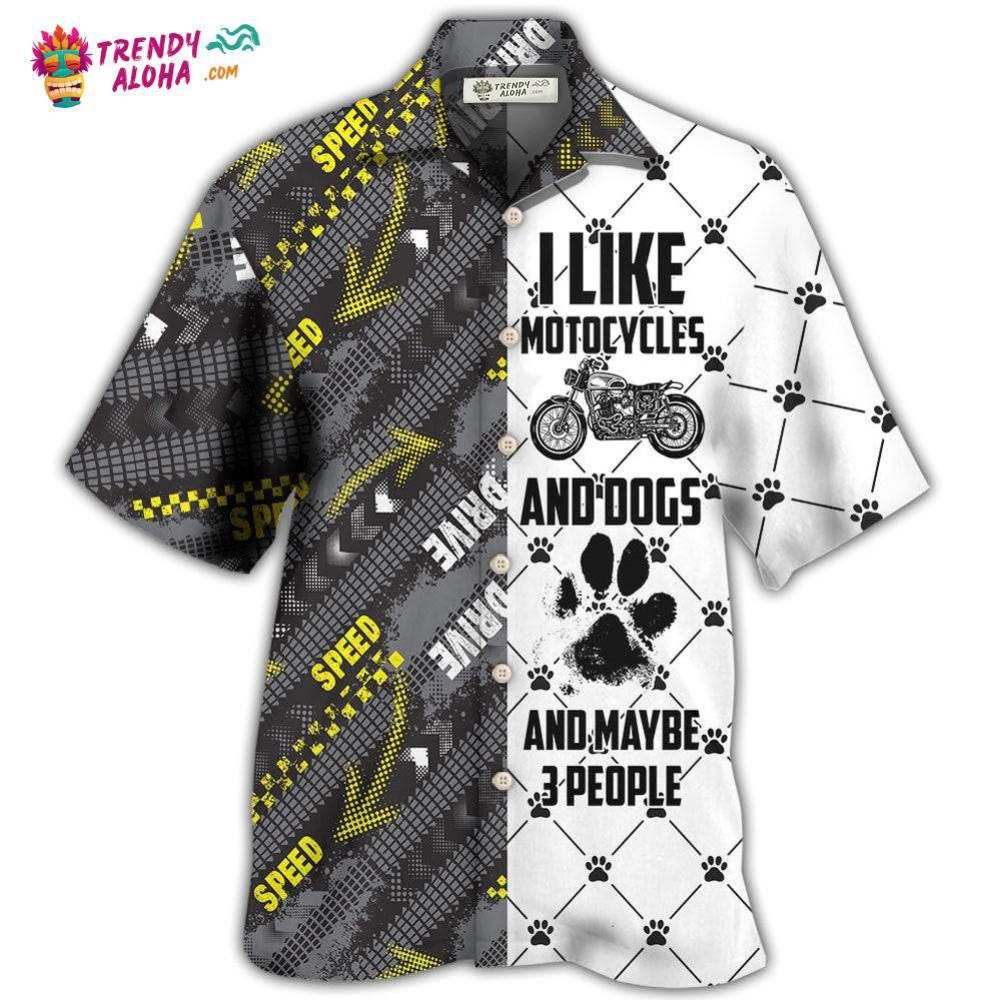 Motorcycles I Like Motocycles And Dogs Hawaiian Shirt – Trendy Aloha Motorcycles I Like Motocycles And Dogs Hawaiian Shirt – Trendy Aloha
