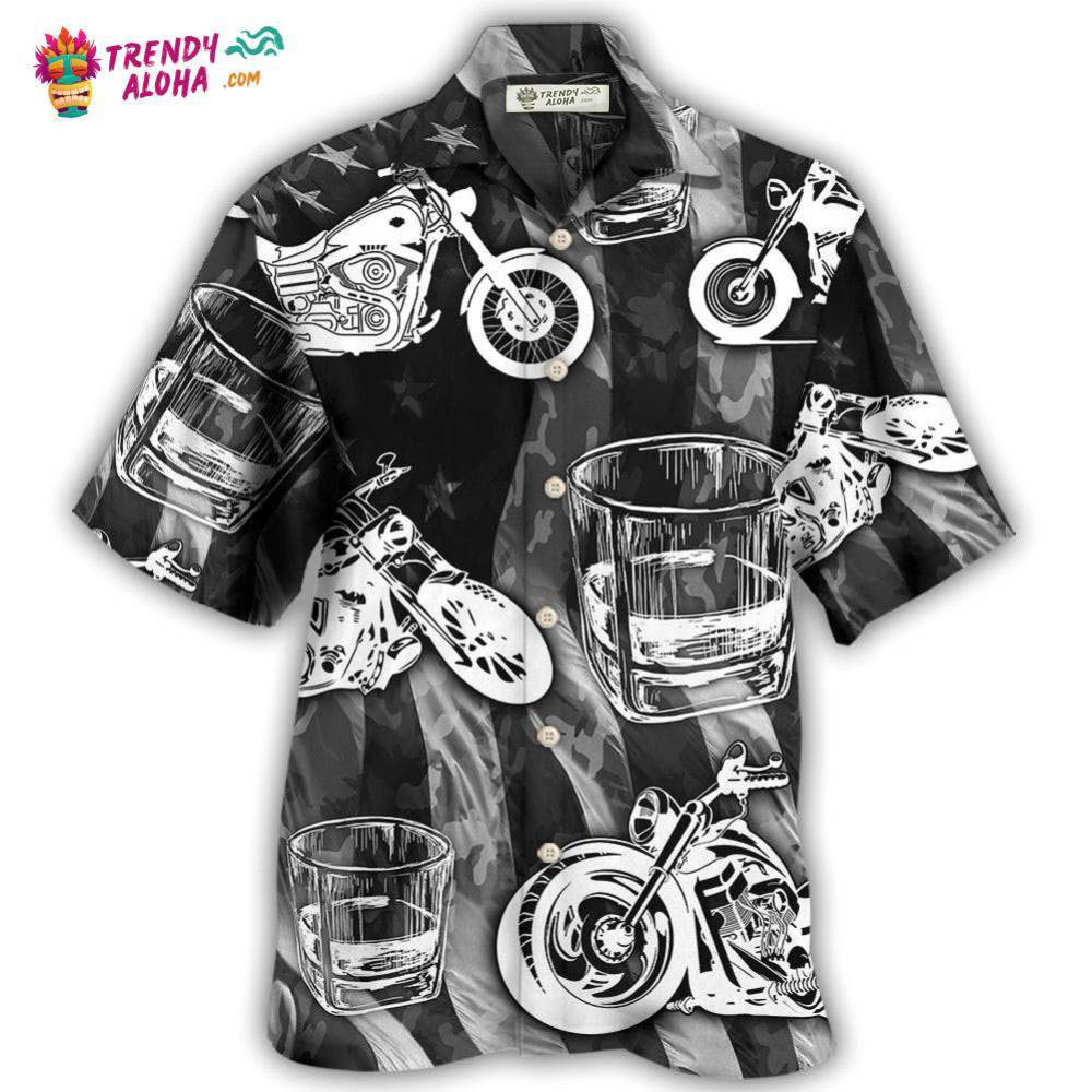 Motorcyles And Whiskey I Like Hawaiian Shirt – Trendy Aloha