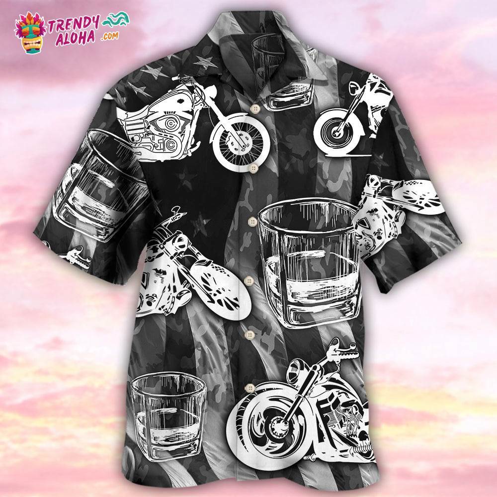 Motorcyles And Whiskey I Like Hawaiian Shirt – Trendy Aloha