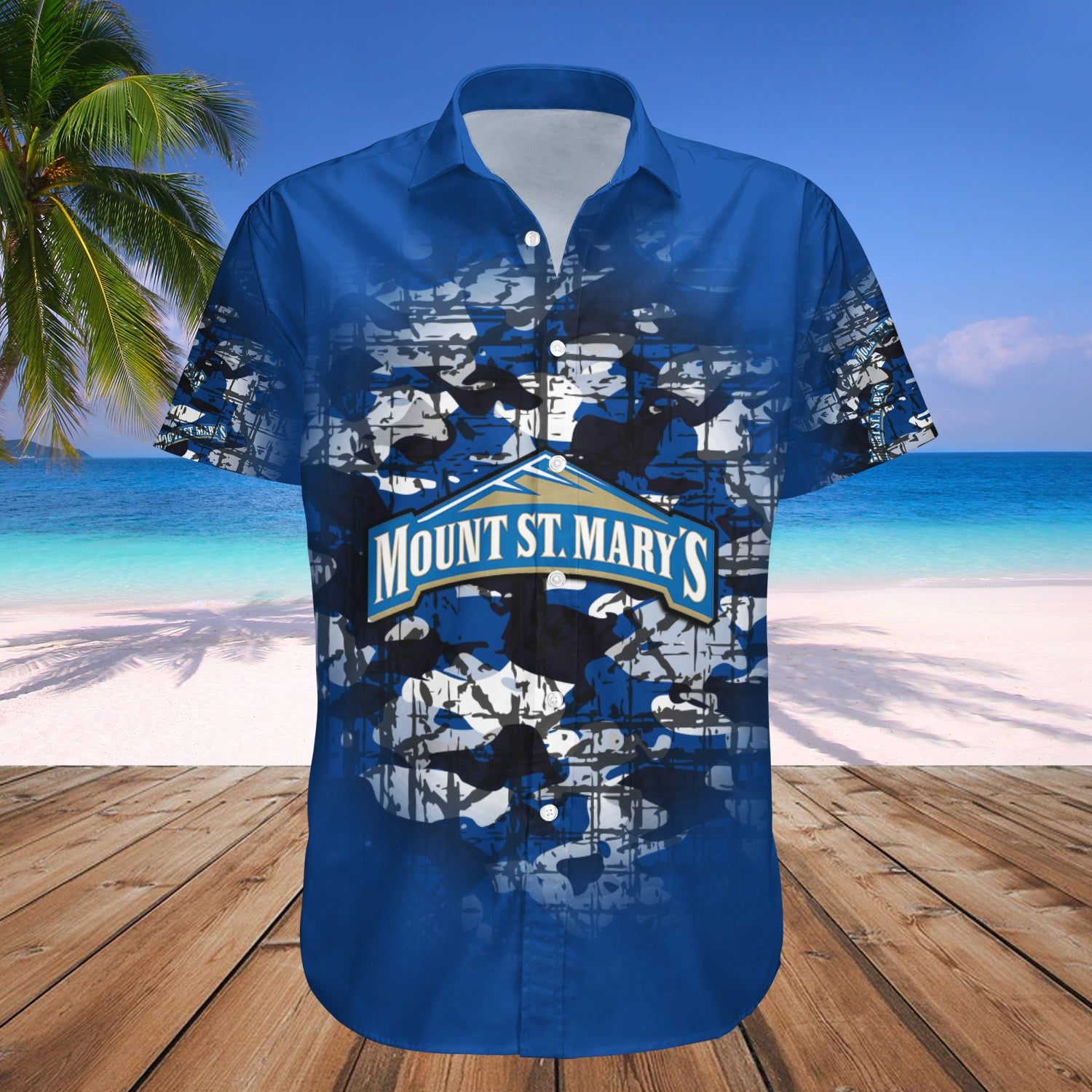 Mount St. Mary’S Mountaineers Hawaii Shirt Camouflage Vintage – NCAA