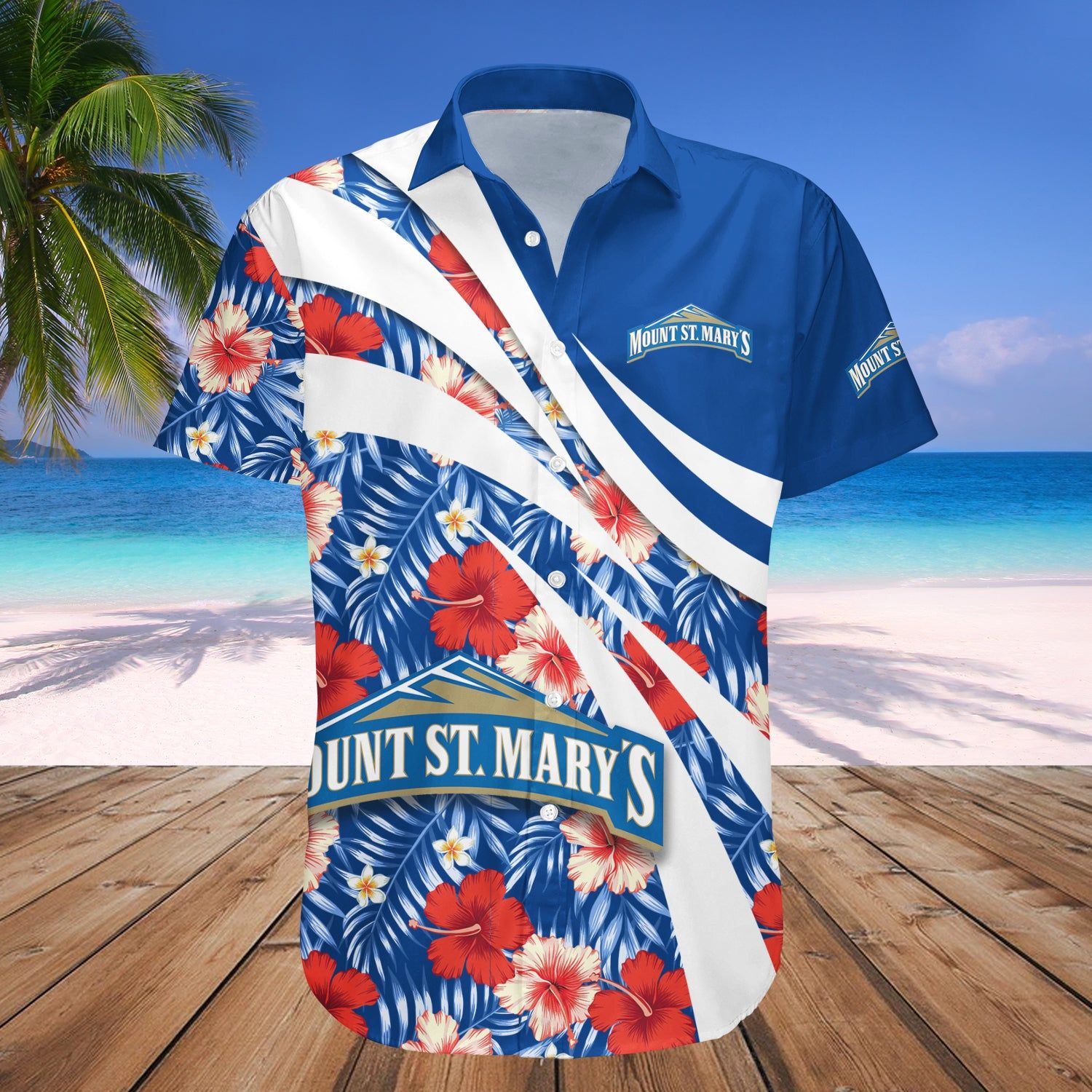 Mount St. Mary’S Mountaineers Hawaii Shirt Hibiscus Sport Style – NCAA