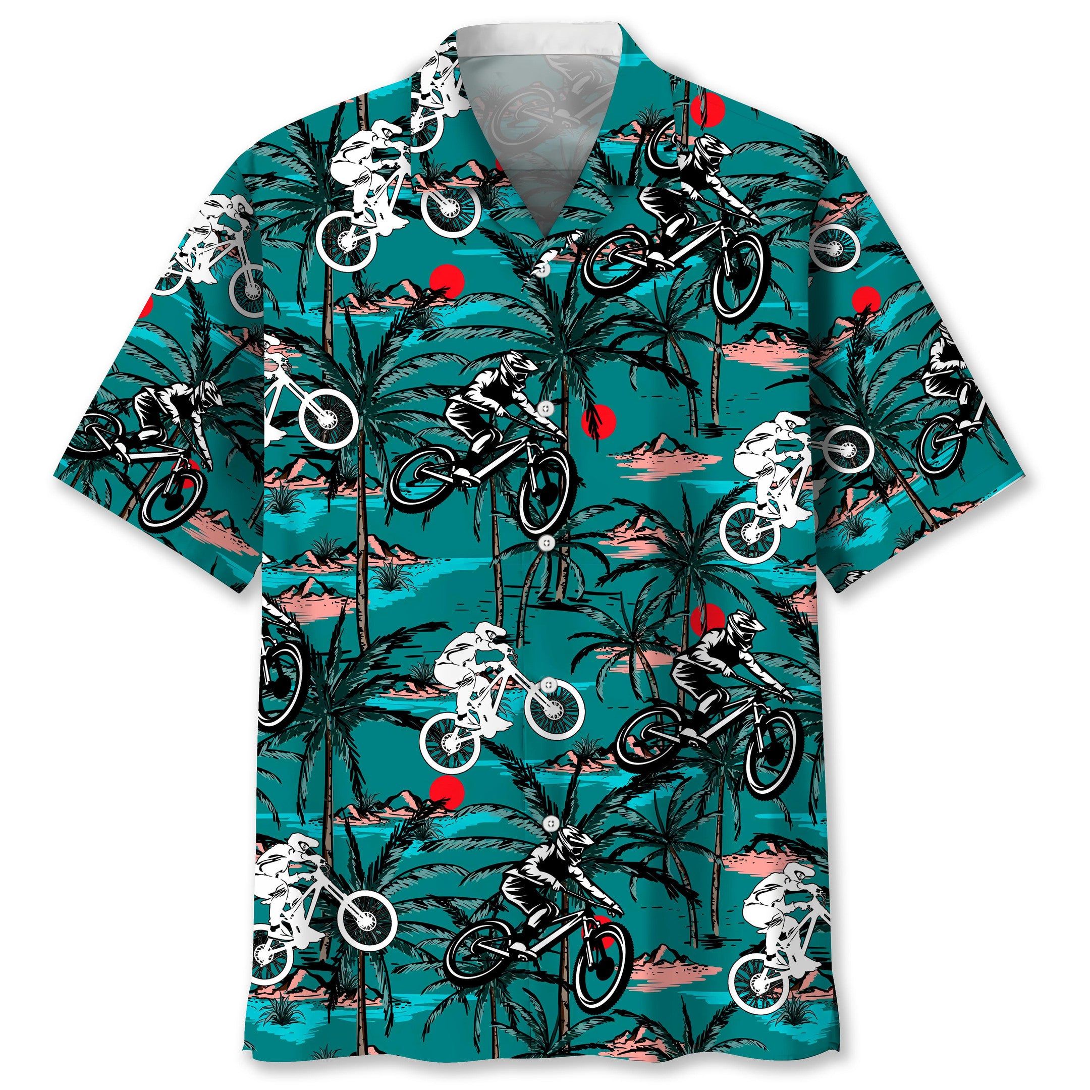 Mountain Bike Vintage Trendy Hawaiian Shirt