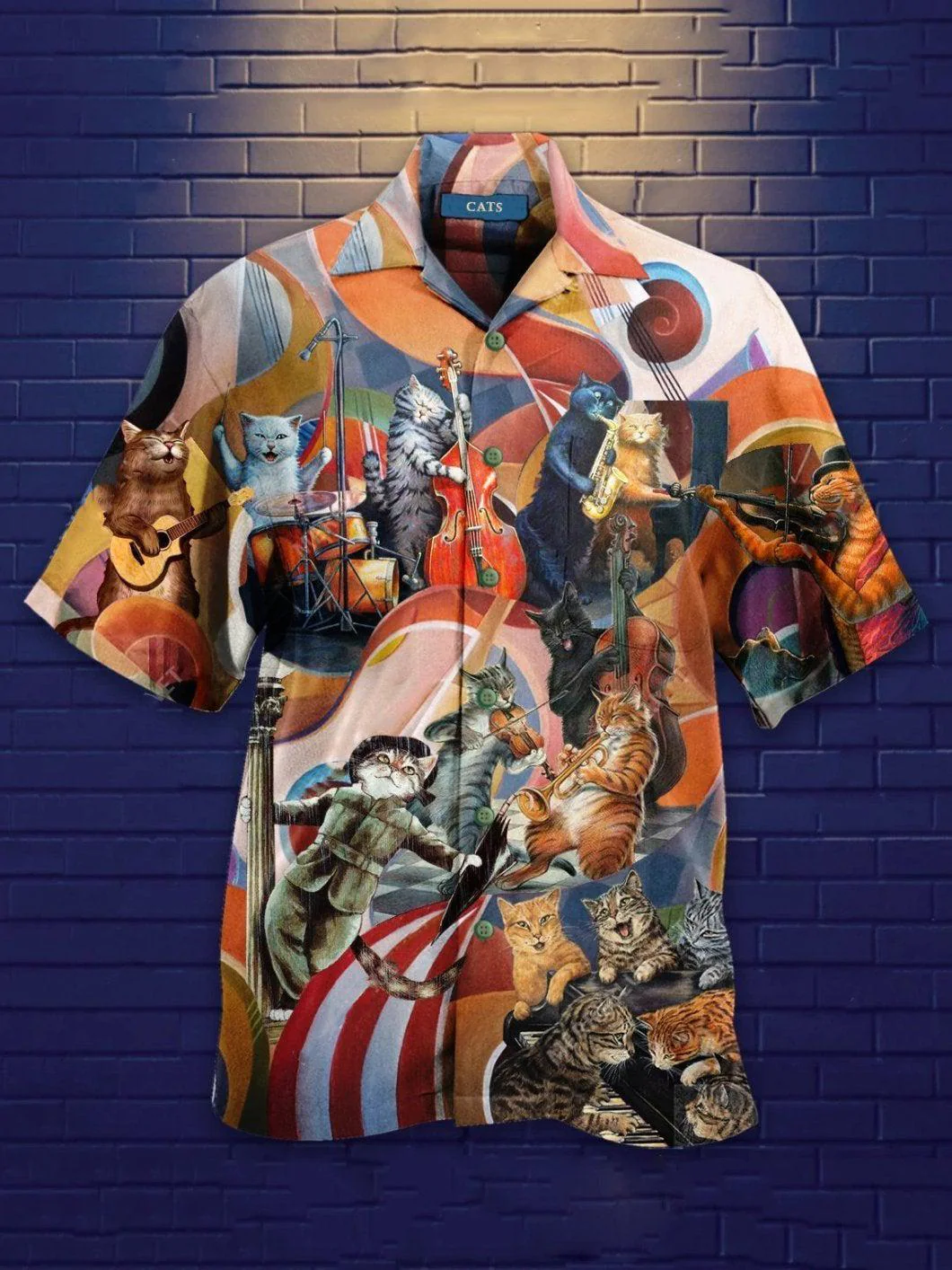 Multiple Feline Adventures with Cats Hawaiian Shirt